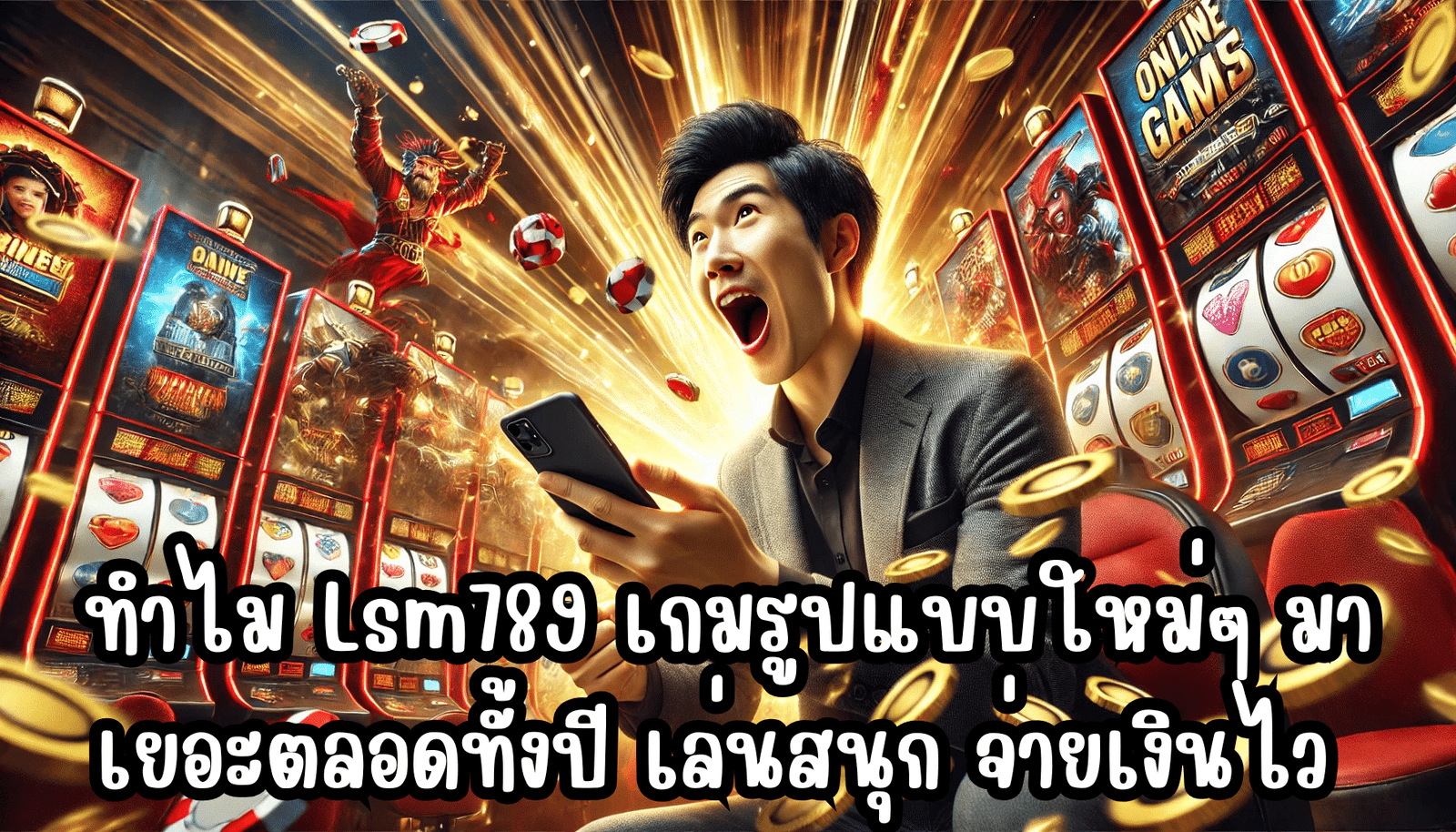 ทำไม Lsm789 เกมรูปแบบใหม่ๆ มาเยอะตลอดทั้งปี เล่นสนุก จ่ายเงินไว ไม่กั๊กยูส
