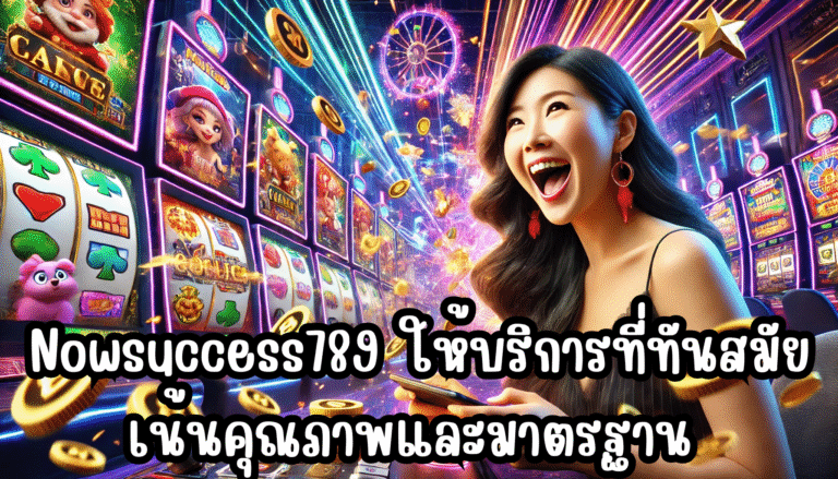 Nowsuccess789 ให้บริการที่ทันสมัย เน้นคุณภาพและมาตรฐาน รับกำไรได้มากมาย